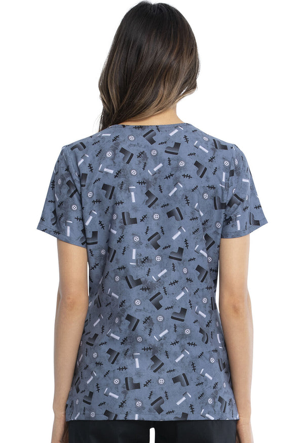 Tooniforms Frankenstein V Neck Scrub Top TF614 MSMW