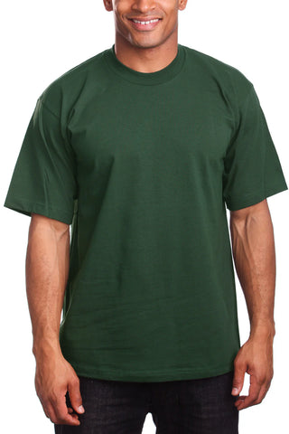 Buy dark-green Pro 5 USA Athletic Men&#39;s Cotton Short Sleeve T-Shirt