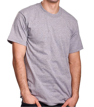 Buy heather-grey Pro 5 USA Athletic Men&#39;s Cotton Short Sleeve T-Shirt
