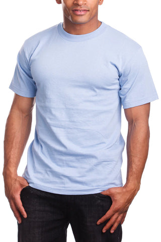 Buy sky-blue Pro 5 USA Athletic Men&#39;s Cotton Short Sleeve T-Shirt