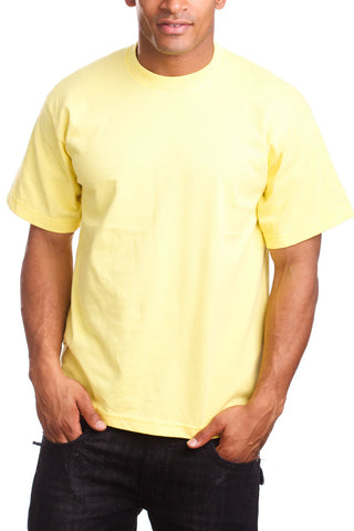 Buy yellow Pro 5 USA Athletic Men&#39;s Cotton Short Sleeve T-Shirt
