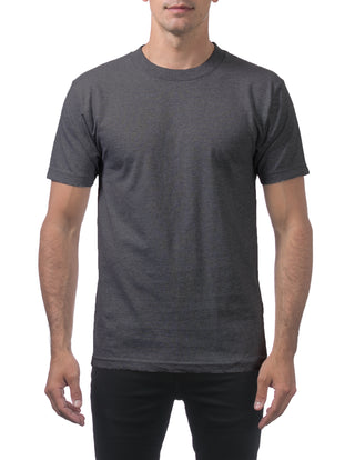 Buy charcoal Pro Club Men&#39;s Comfort Cotton Short Sleeve T-Shirt