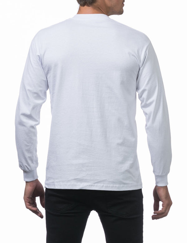 Pro Club Men's Heavyweight Cotton Long Sleeve Crew Neck T-Shirt