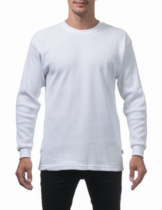 Buy white Pro Club Men&#39;s Heavyweight Cotton Long Sleeve Thermal Top