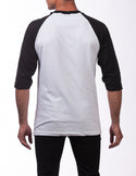 Pro Club Men's 3/4 Sleeve Crew Neck Baseball Shirt