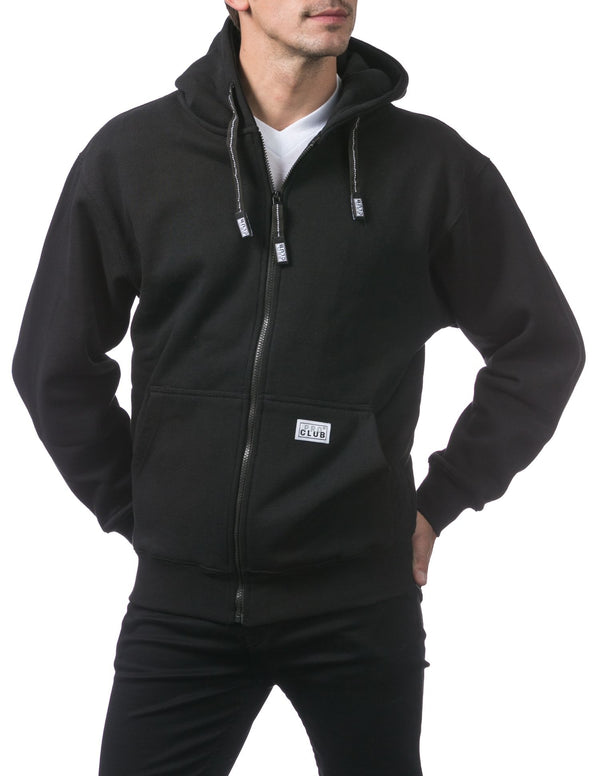 Pro Club Men's Heavyweight Full Zip Fleece Hoodie