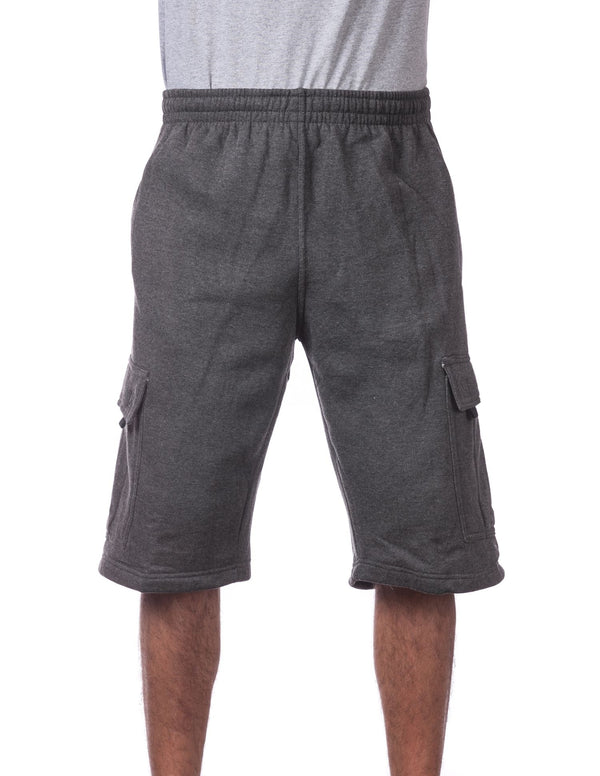 Pro Club Men's Heavyweight Fleece Cargo Shorts