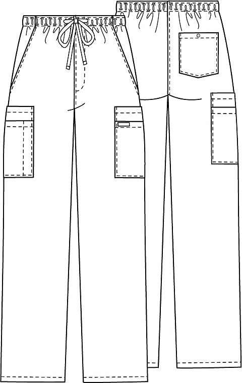 Cherokee Workwear Unisex Elastic+Drawstring Utility Pant