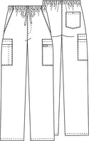 Cherokee Workwear Unisex Elastic+Drawstring Utility Pant