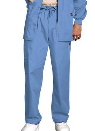 Buy ceil-blue Cherokee Workwear Unisex Elastic+Drawstring Utility Pant