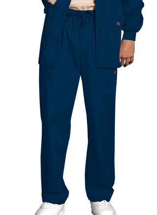 Buy navy Cherokee Workwear Unisex Elastic+Drawstring Utility Pant