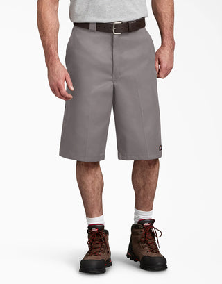 Buy silver Dickies’ 13&quot; Loose Fit Multi-Use Pocket Work Shorts