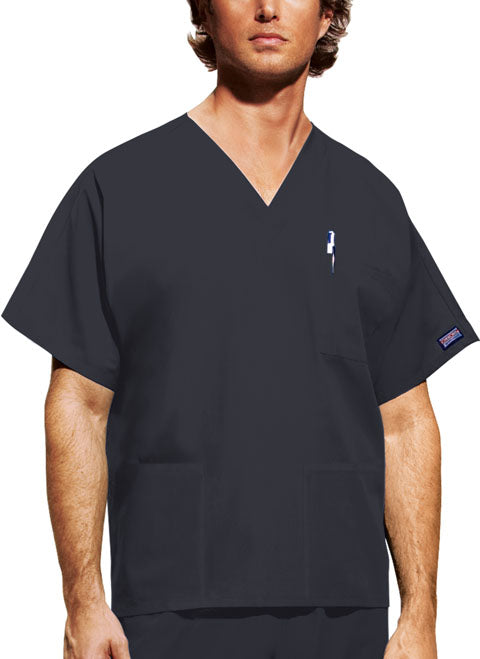 Cherokee Workwear Unisex V-Neck 3-Pocket Solid Scrub Top