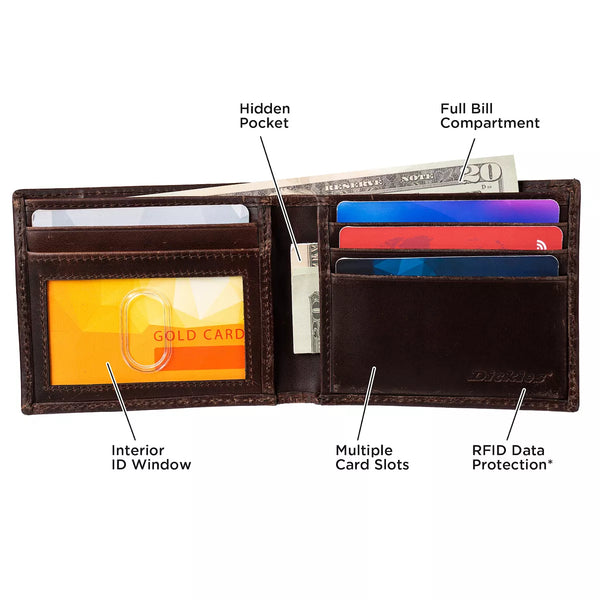 Dickies Leather Slimfold Wallet