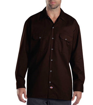 Buy dark-brown Dickies Long Sleeve Work Shirt 574
