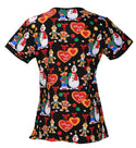 Tooniforms Sesame Street Snowman Top 6846C SWHO Print Scrub Top