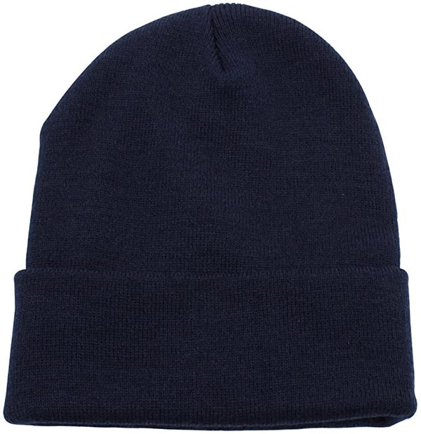 Beanie Men Women - Unisex Cuffed Plain Skull Knit Hat Cap