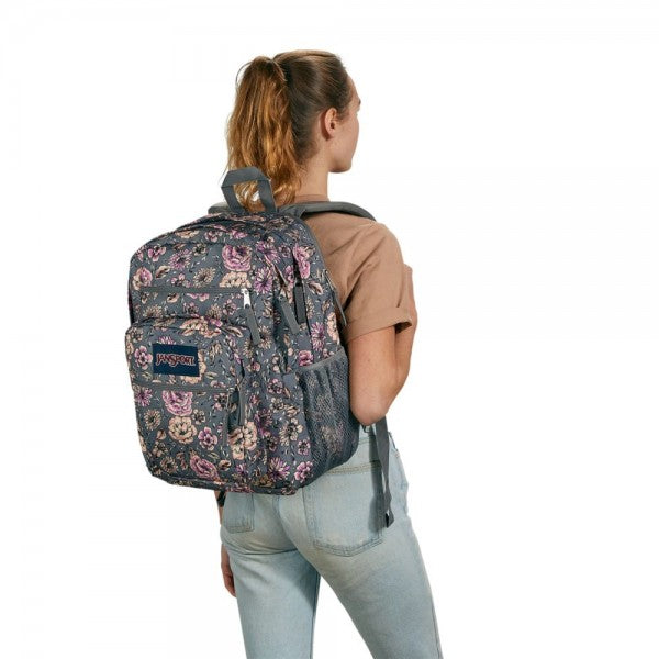 jansport backpack floral JanSport COOL STUDENT BACKPACK Boho Floral Graphite Grey
