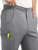 Maevn Matrix Men's 5-Pocket STRETCH Half Elastic Waistband Jogger Scrub Pants 8501