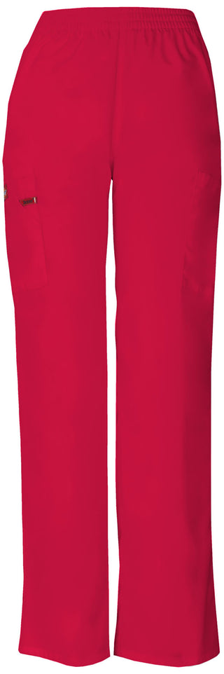 Buy red Dickies Women&#39;s Every Day Scrub Pull-on Elastic Cargo Pant 86106