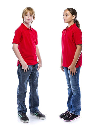 Buy red ALL Polo Little Boy&#39;s Short Sleeve 3 Button Plain Polo Shirts
