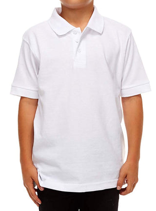 ALL Polo Little Boy's Short Sleeve 3 Button Plain Polo Shirts