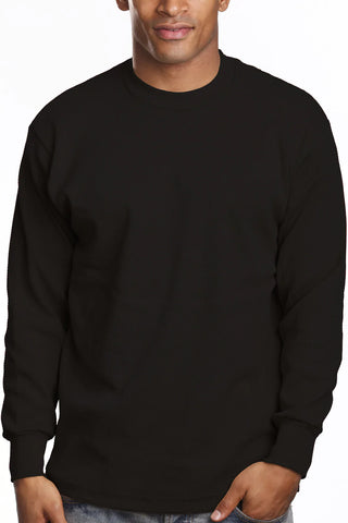 Buy black Pro 5 USA Men&#39;s Cotton Long Sleeve Thermal Top