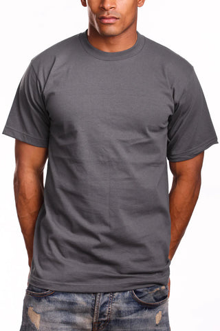 Buy charcoal Pro 5 USA Athletic Men&#39;s Cotton Short Sleeve T-Shirt