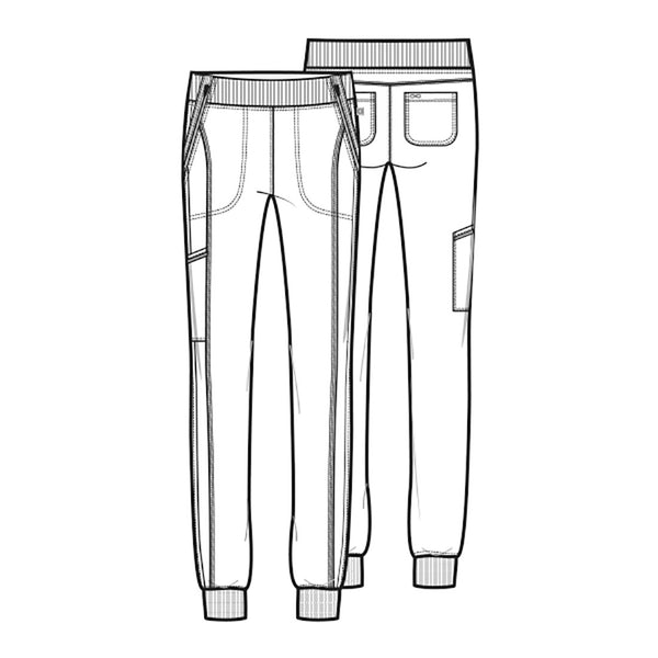 Cherokee Infinity Women's 5-Pocket STRETCH Tapered Jogger Cargo Scrub Pants
