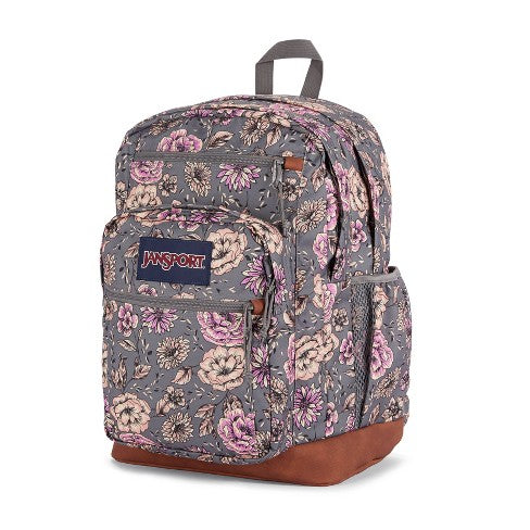 floral jansport big student backpack JanSport COOL STUDENT BACKPACK Boho Floral Graphite Grey