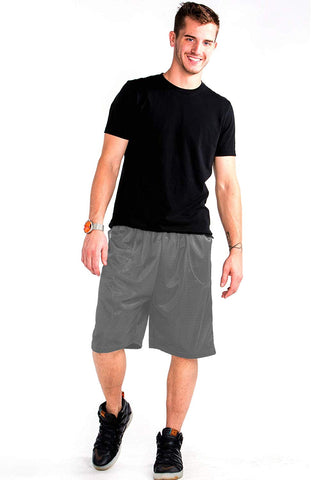 Buy charcoal Hill Men’s Loose-Fit Mesh Basketball Athletic Activity Shorts