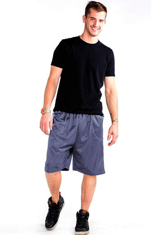 Buy navy Hill Men’s Loose-Fit Mesh Basketball Athletic Activity Shorts