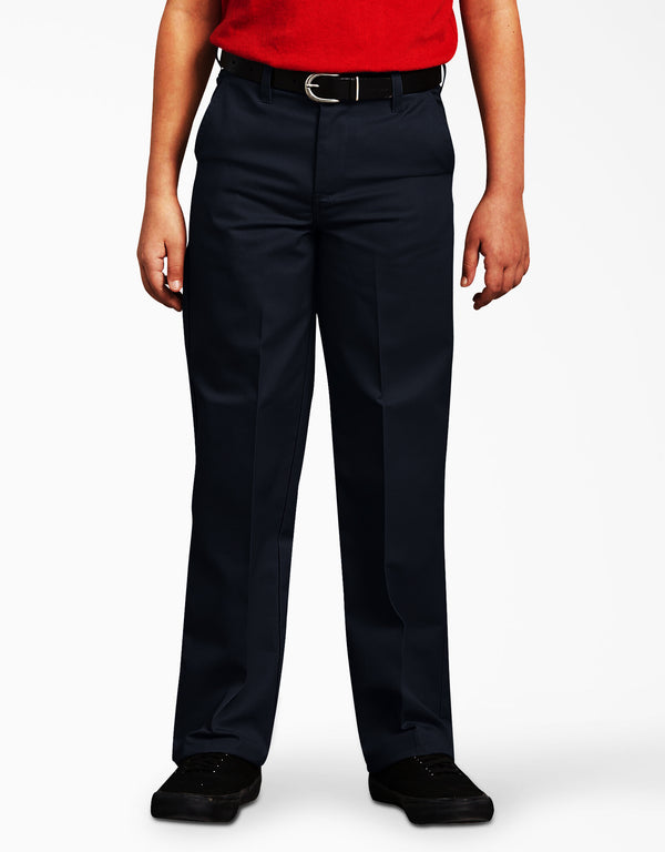 Dickies Boy's Husky Classic Fit Pants, Classic Fit Straight Leg Flat Front Pants 56062 - Final SALE!