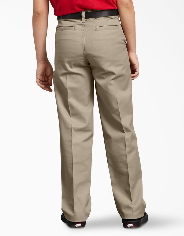 Dickies Boy's Classic Fit Straight Leg Flat Front Pants 56362 - Final SALE!