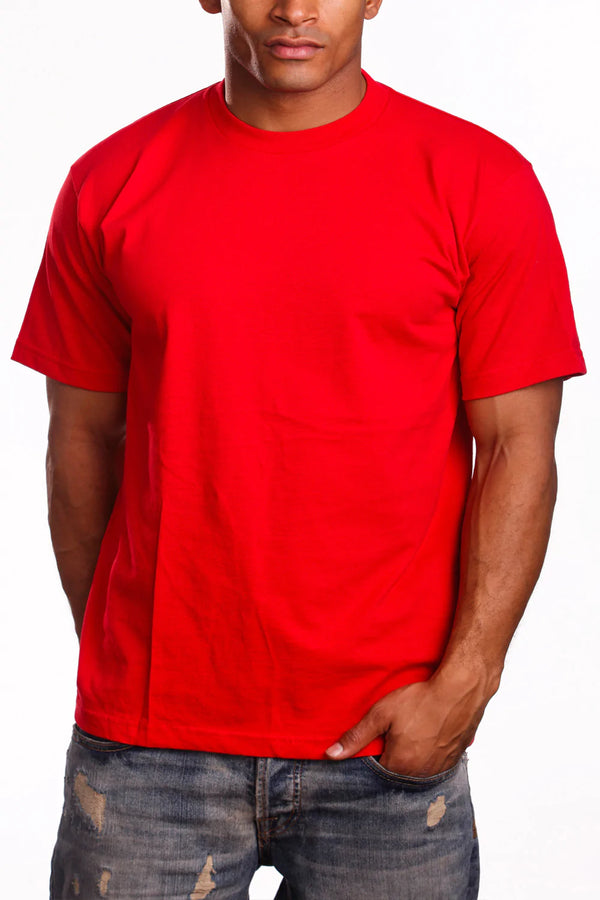 Pro 5 USA Men's Super Heavy Cotton Short Sleeve Crew Neck T-Shirt