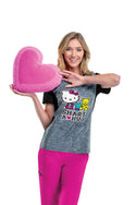 Tooniforms Women's Hello Kitty V-Neck Print Scrub Top-TF602XB6 HKET