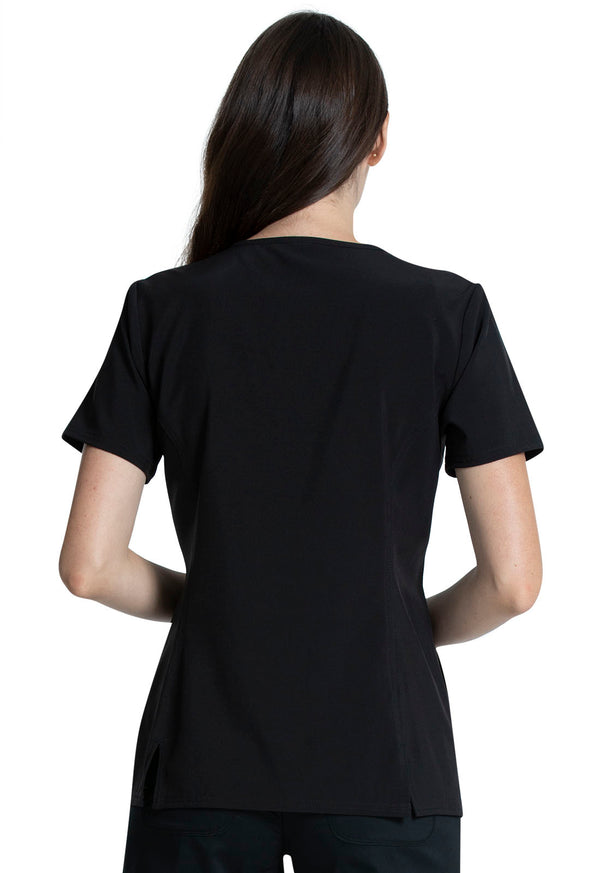 Tooniforms Disney Forest Frolic Women's 1-Pocket V-Neck Print Scrub Top TF627 BAAU