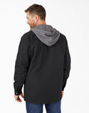 Dickies Fleece Hooded Duck Shirt Jacket with Hydroshield