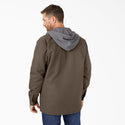 Dickies Fleece Hooded Duck Shirt Jacket with Hydroshield