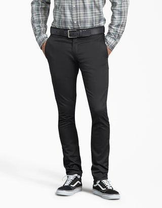Buy black Dickies Men&#39;s Flex Skinny fit Straight Leg Work Pants WP801