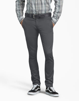 Buy charcoal Dickies Men&#39;s Flex Skinny fit Straight Leg Work Pants WP801