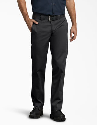 Buy black Dickies Men&#39;s Slim Fit Straight Leg Work Pants WP873